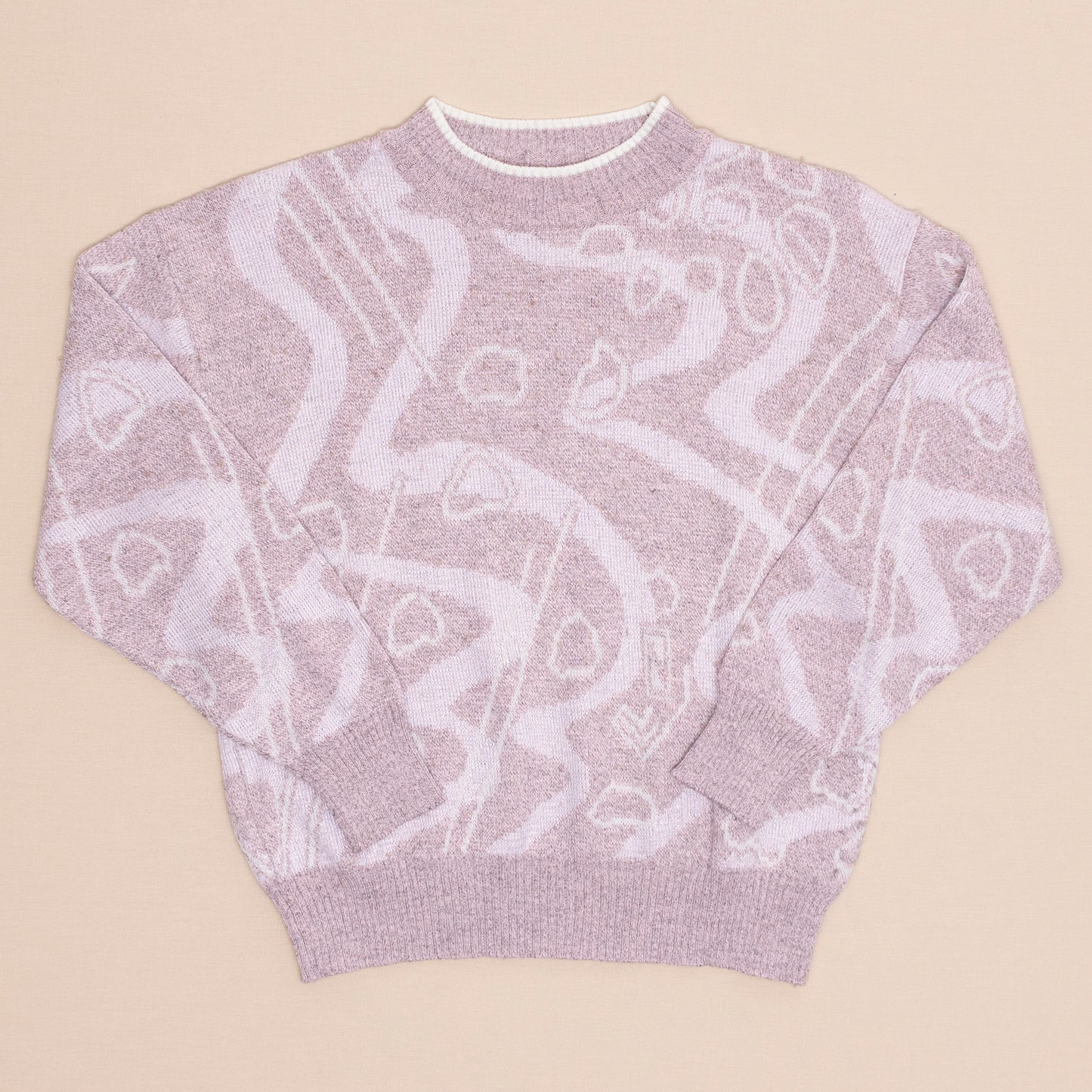Abstract Rose Strickpullover, Womens M