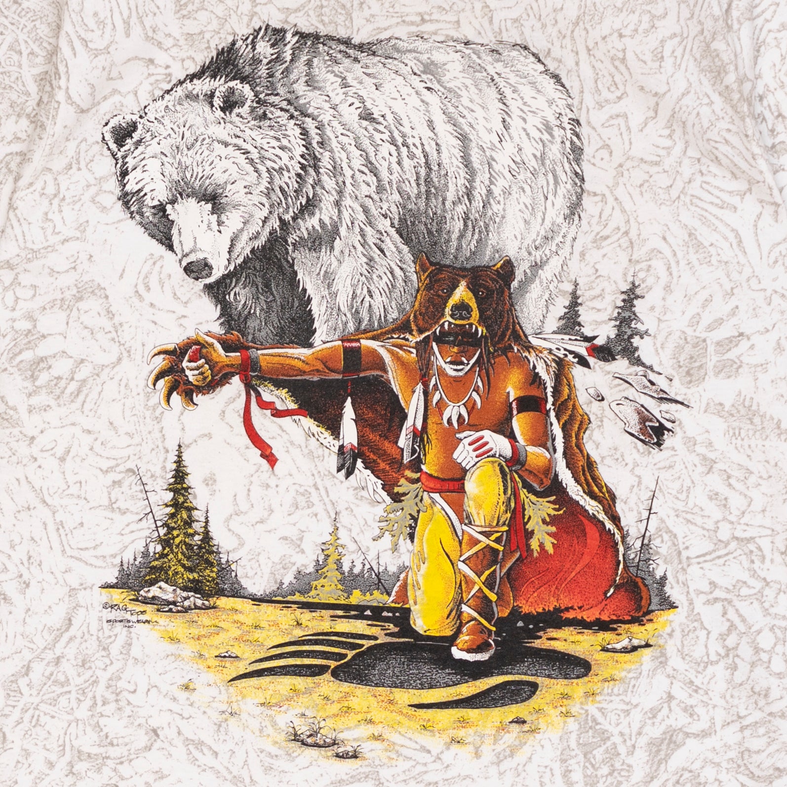 Deadstock Bear Spirit AOP T Shirt