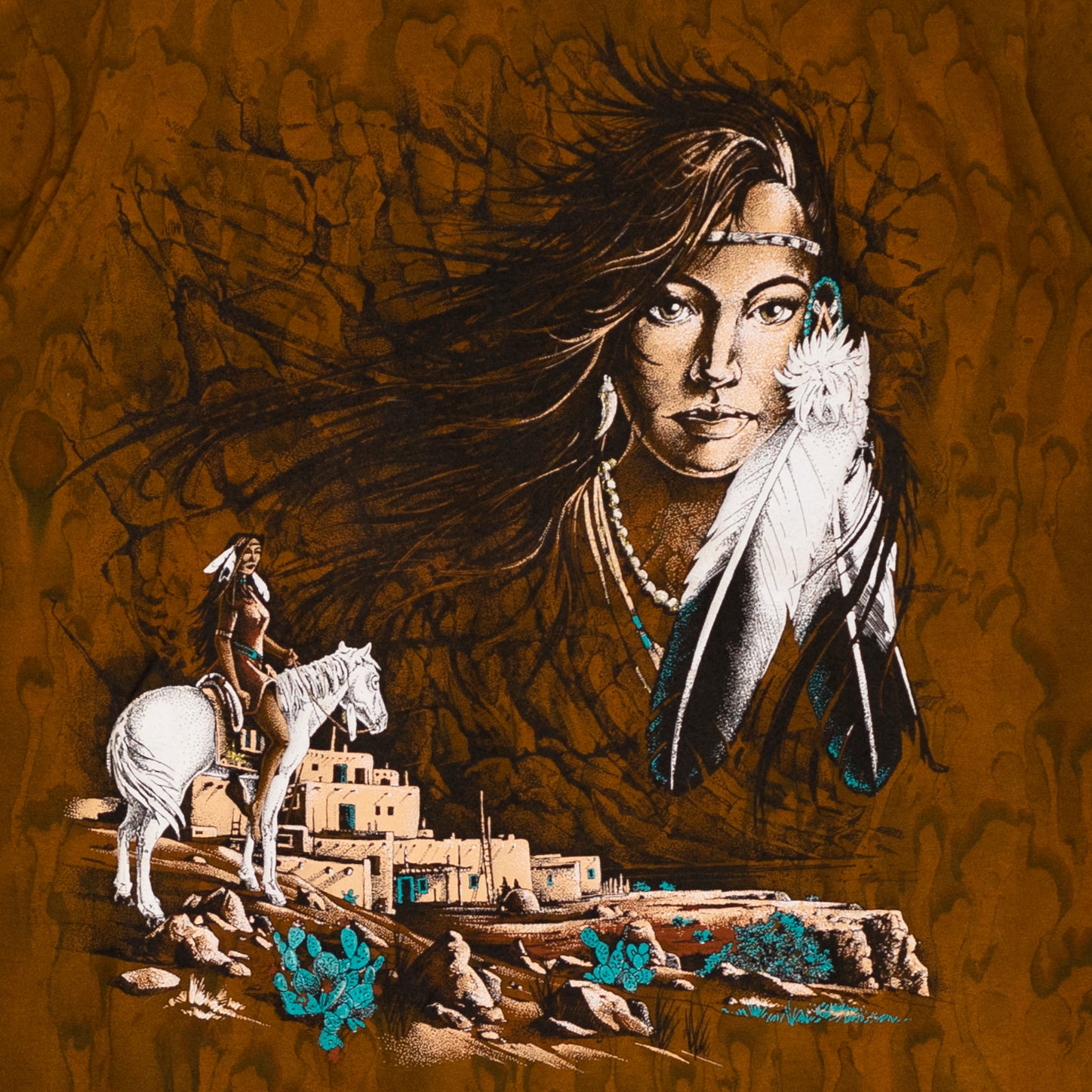 Deadstock Maiden & Pueblo Batik T Shirt