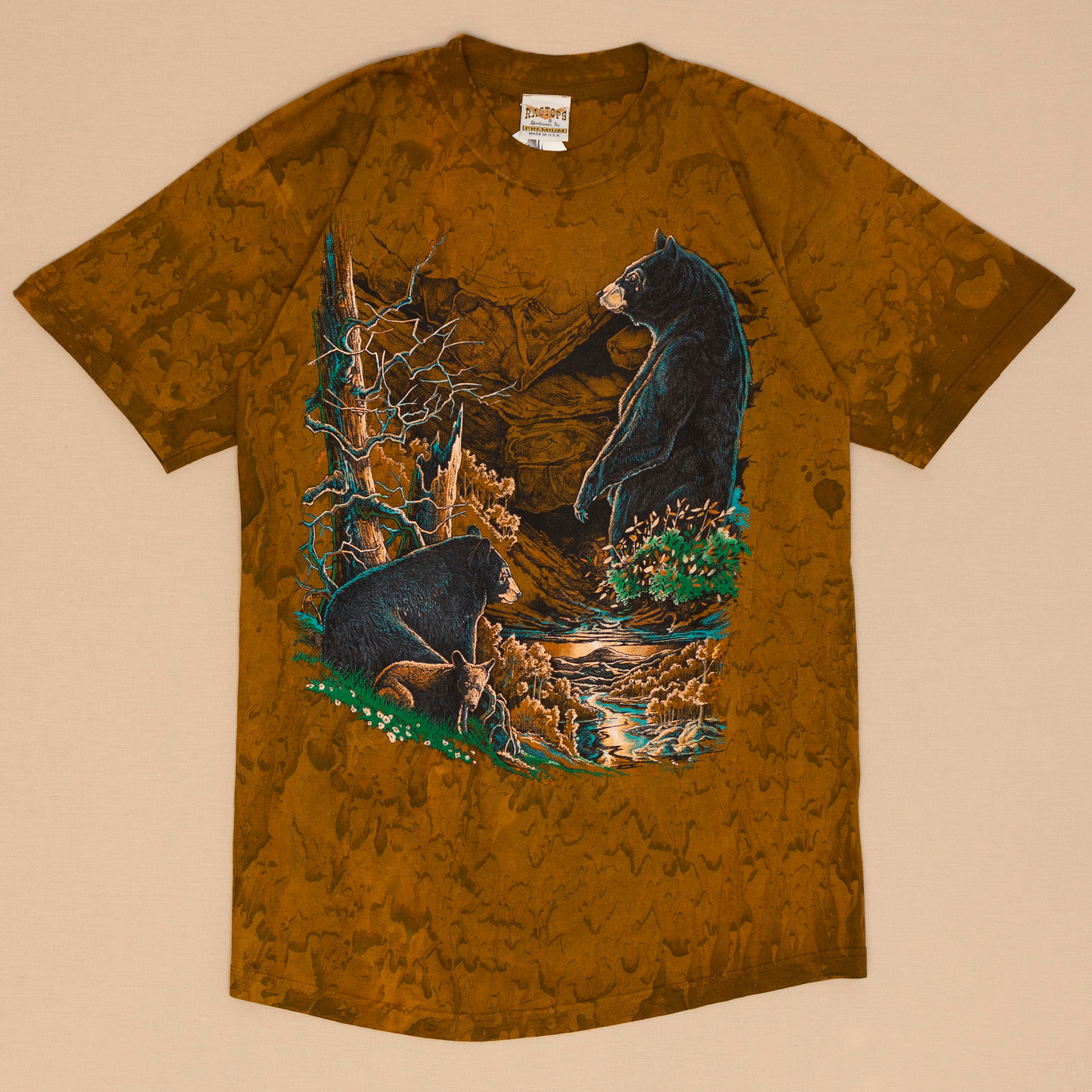 Deadstock Bear Batik T Shirt