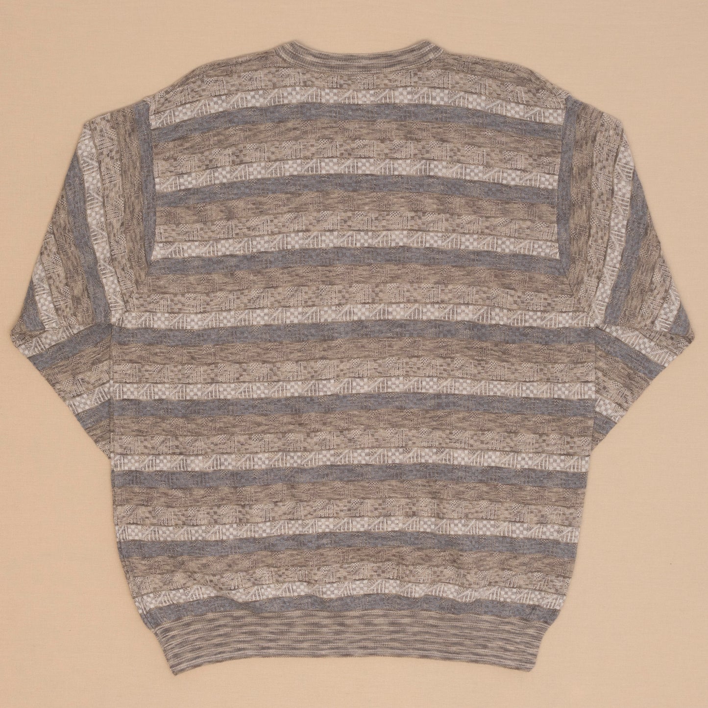 Striped Strickpullover, XXL