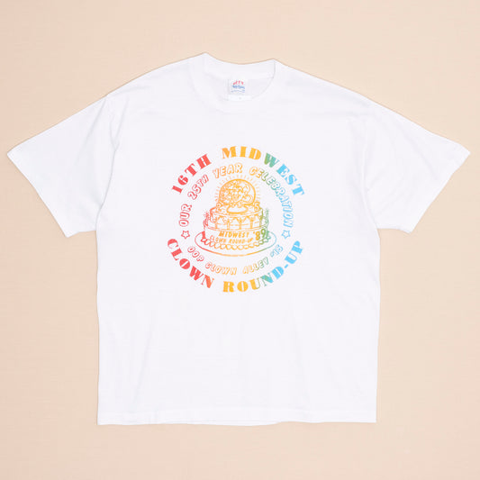 80s Clown Round-Up T Shirt, XL