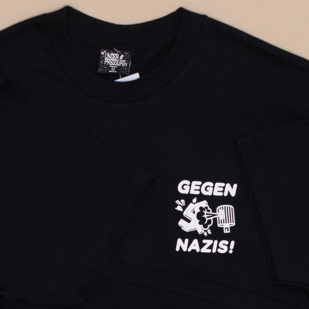 Love Tags Hate Nazis T Shirt (schwarz)
