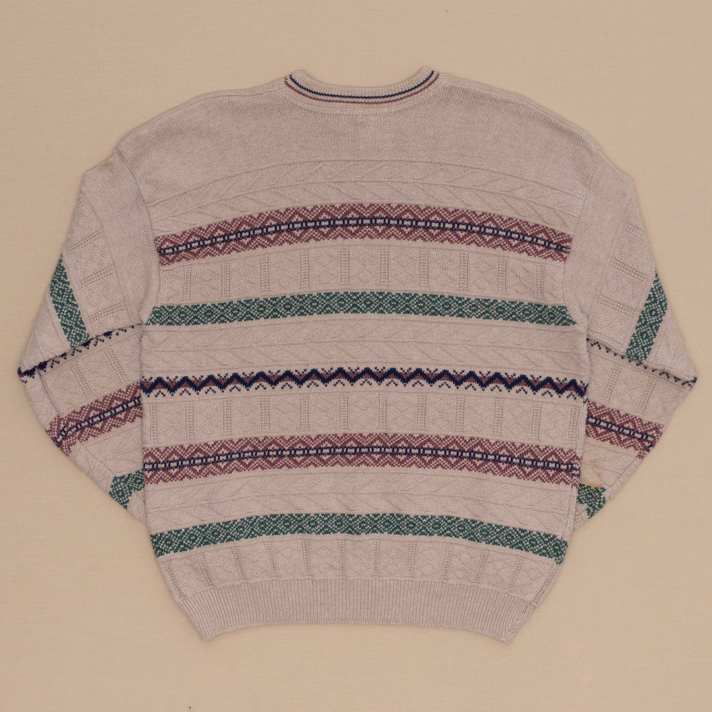 Striped Strickpullover, L