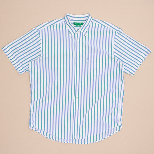 Striped Kurzarmhemd, XL