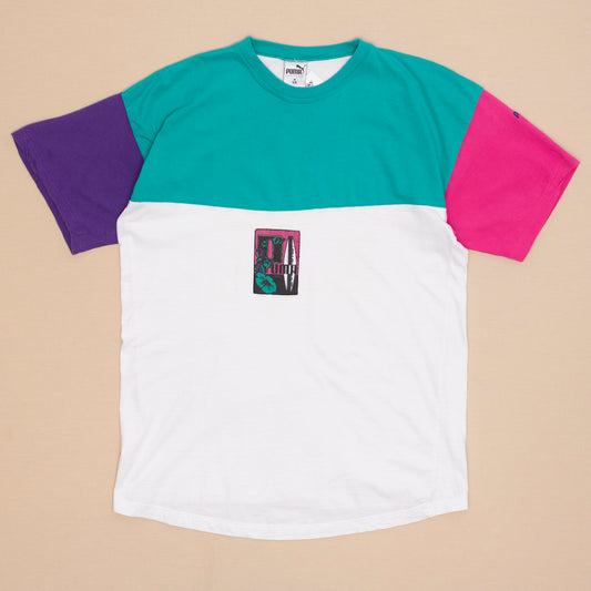 Puma Colorblock T Shirt, M