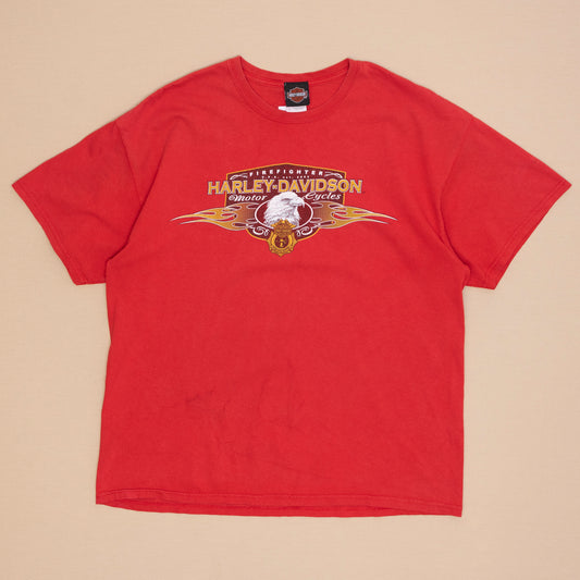 Harley Davidson Firefighter T Shirt, XL