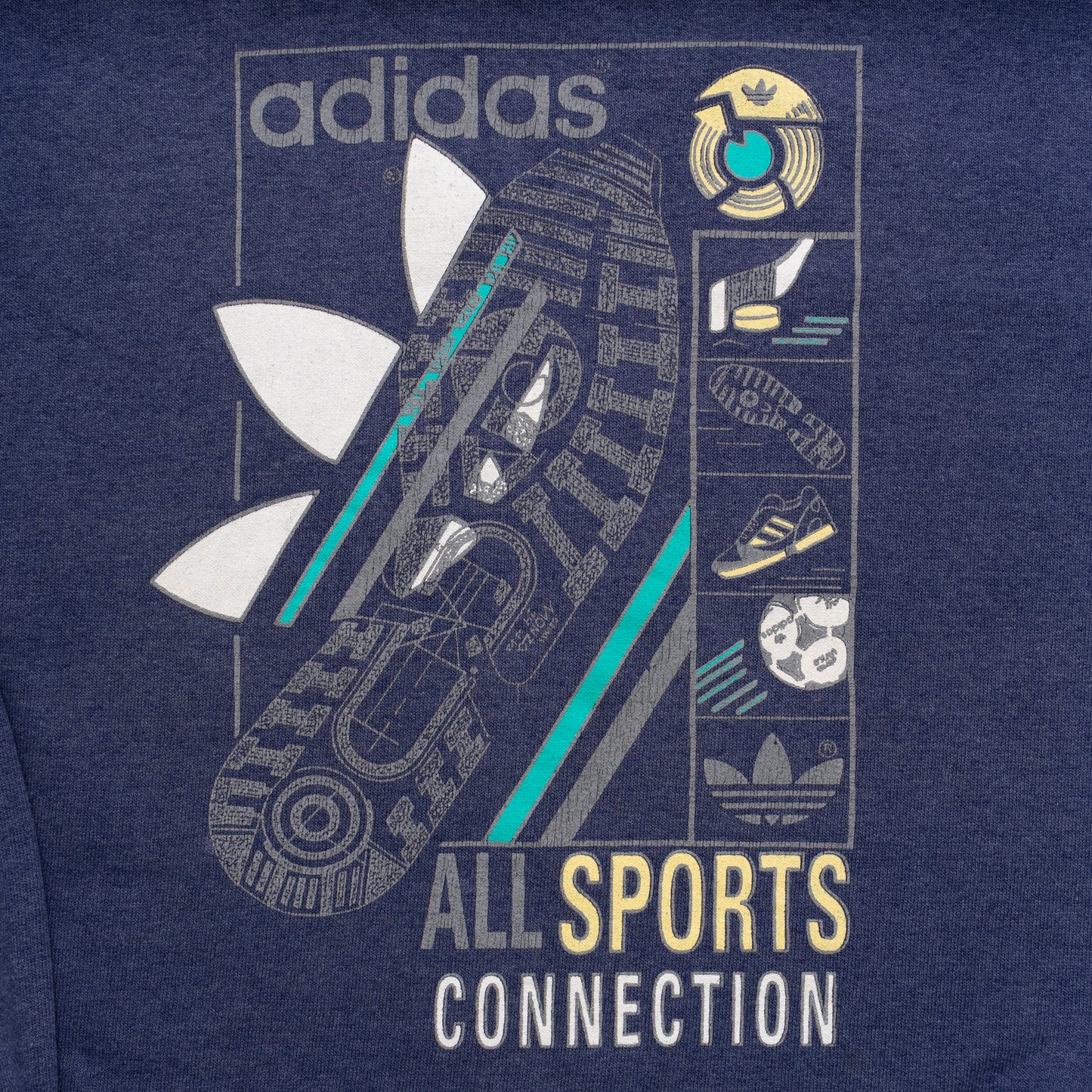 80s Adidas All Sports Sweater, S-M